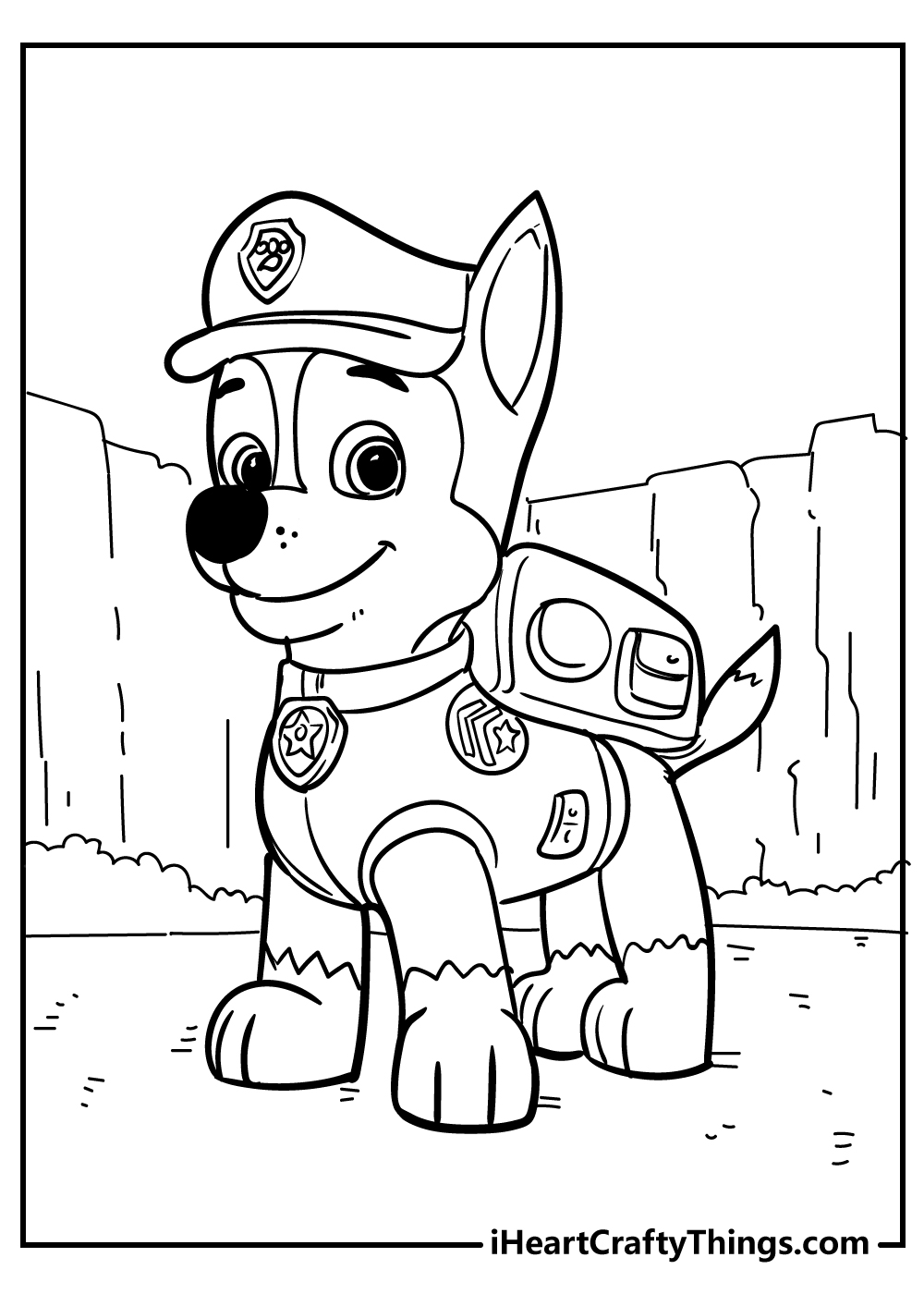 Paw patrol coloring pages free printables