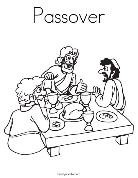 Passover coloring page