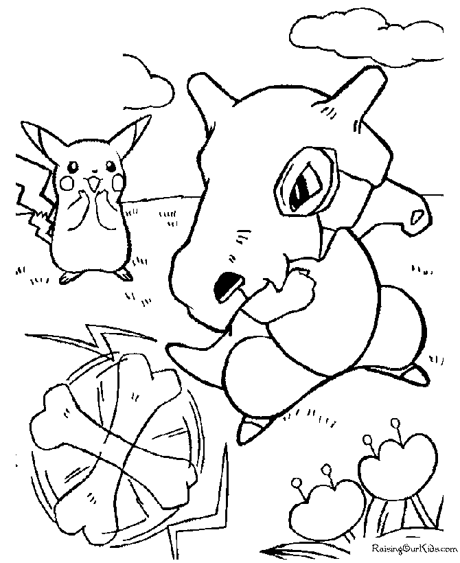 Free pokemon coloring sheet