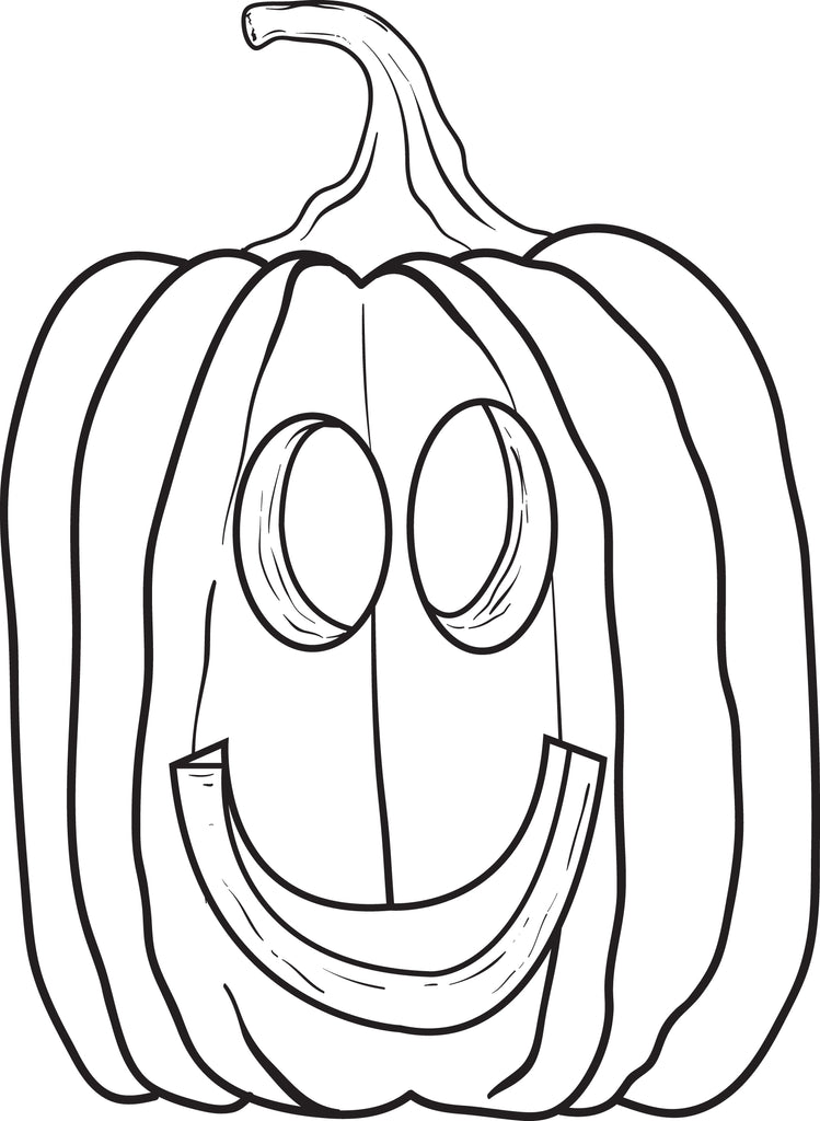 Printable pumpkin coloring page for kids â