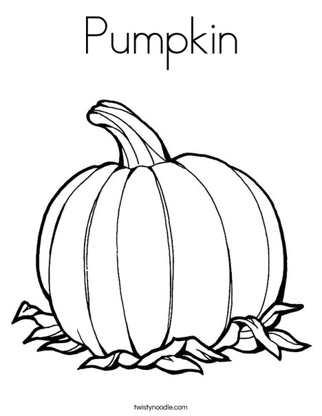 Pumpkin coloring page