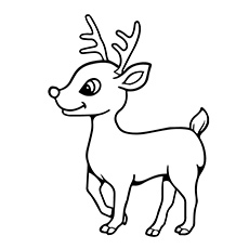 Top free printable reindeer coloring pages online