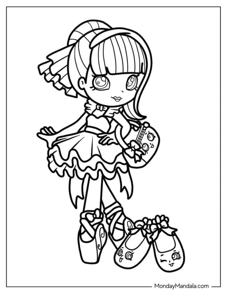 Shopkins coloring pages free pdf printables