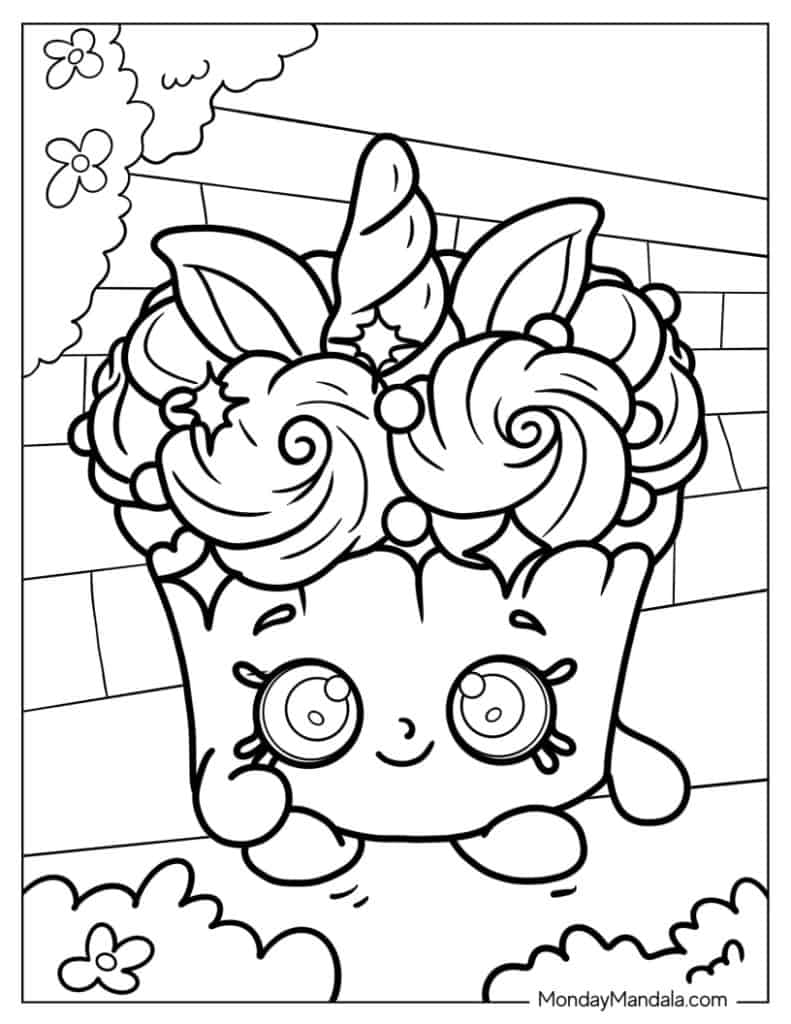 Shopkins coloring pages free pdf printables