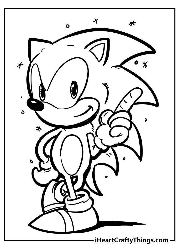 Sonic coloring pages free printables