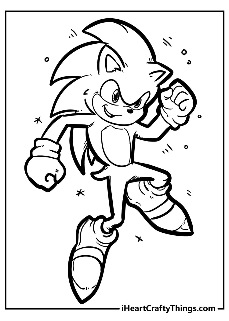 Sonic coloring pages free printables