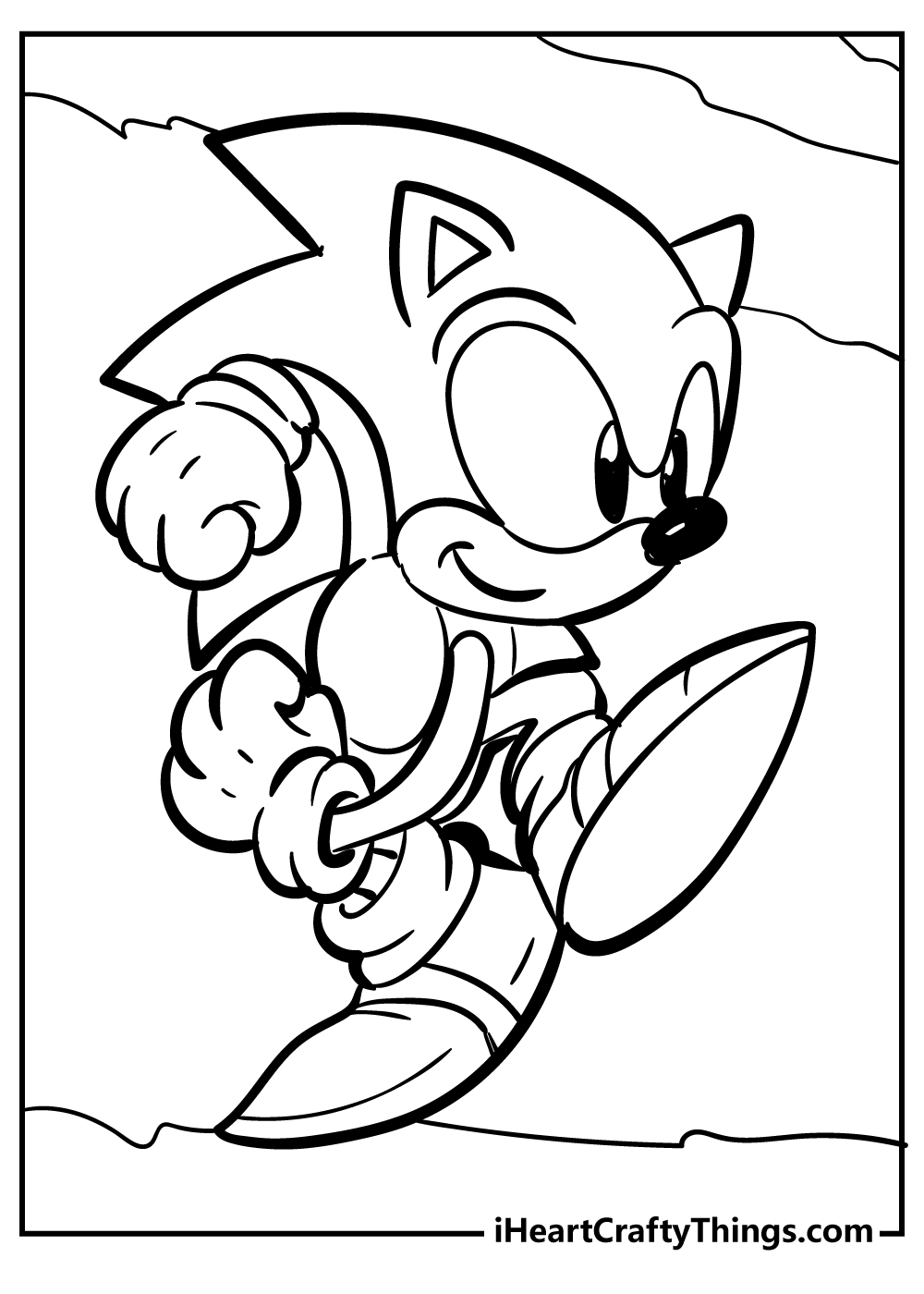 Sonic coloring pages free printables