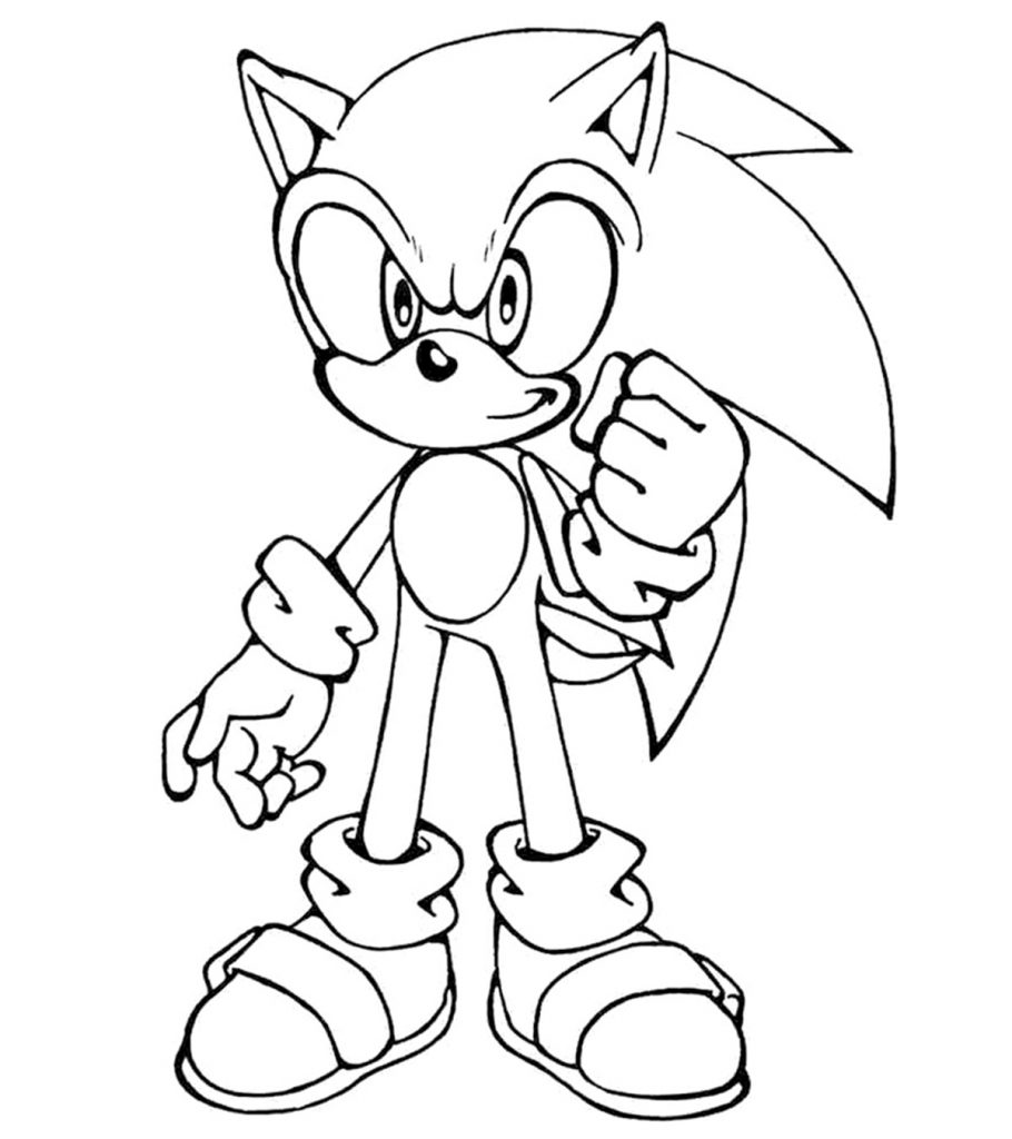 Sonic the hedgehog coloring pages