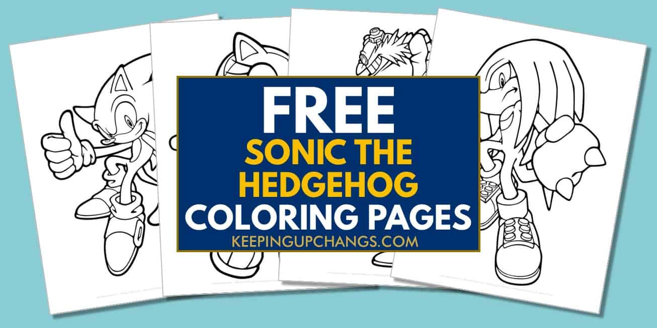 Free sonic the hedgehog coloring pages popular printables