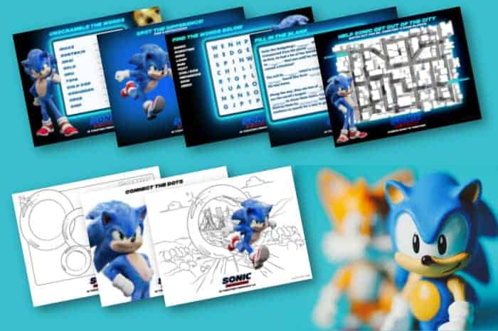 Printable sonic the hedgehog coloring pages