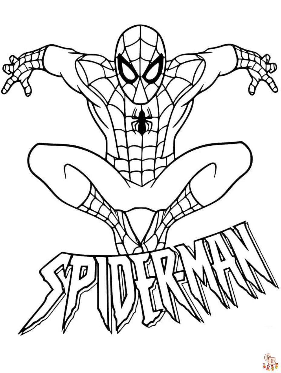 Explore our collection of printable spiderman coloring pages free