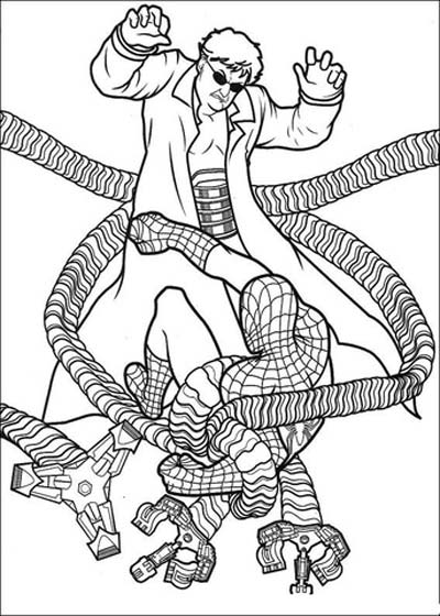 Updated spiderman coloring pages