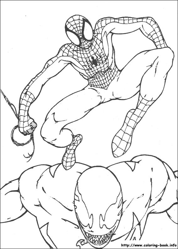 Spiderman coloring picture