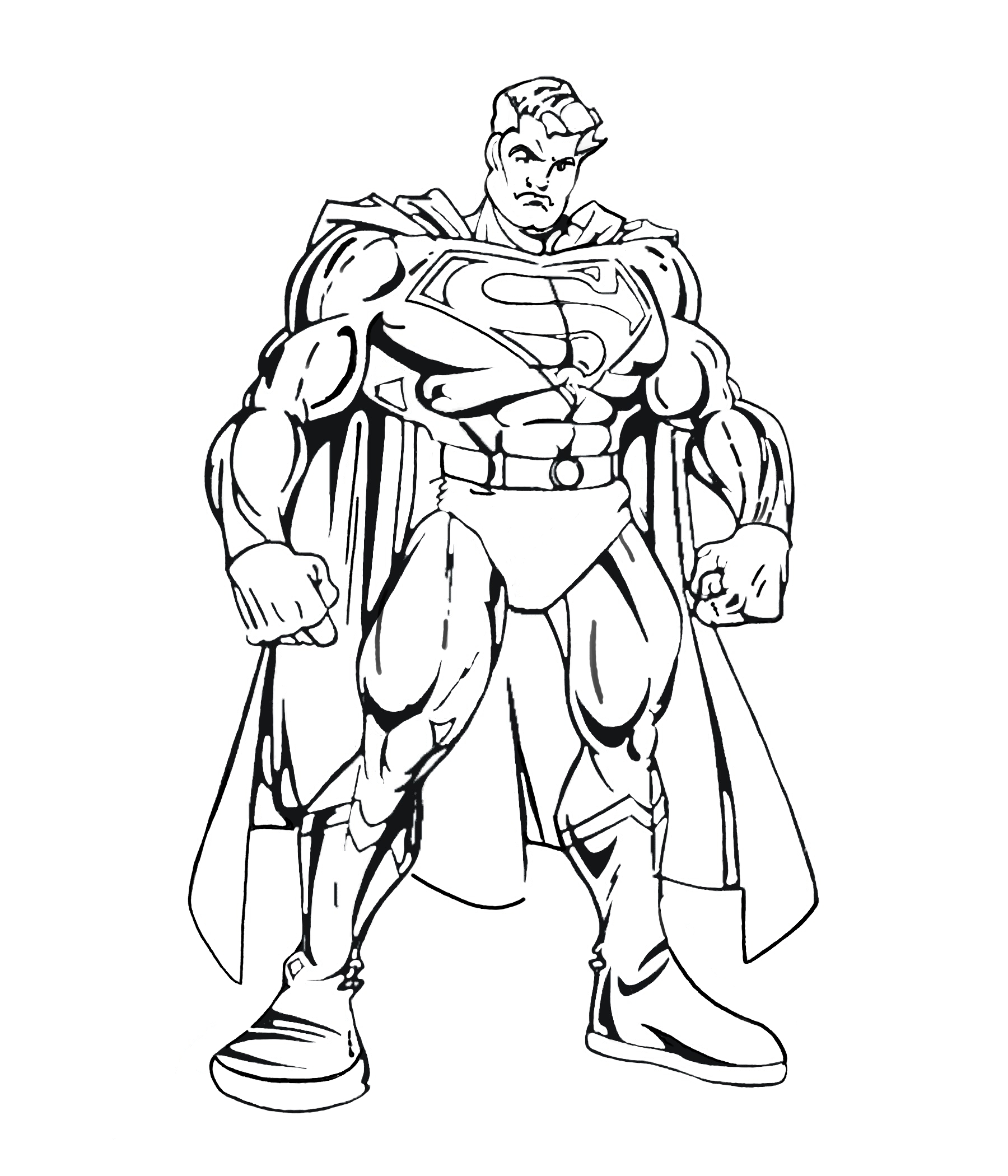 Superman coloring pages for kids