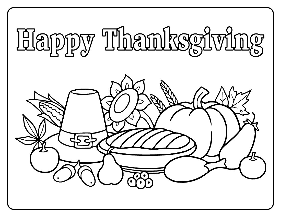 Thanksgiving coloring pages by coloringpageswk on