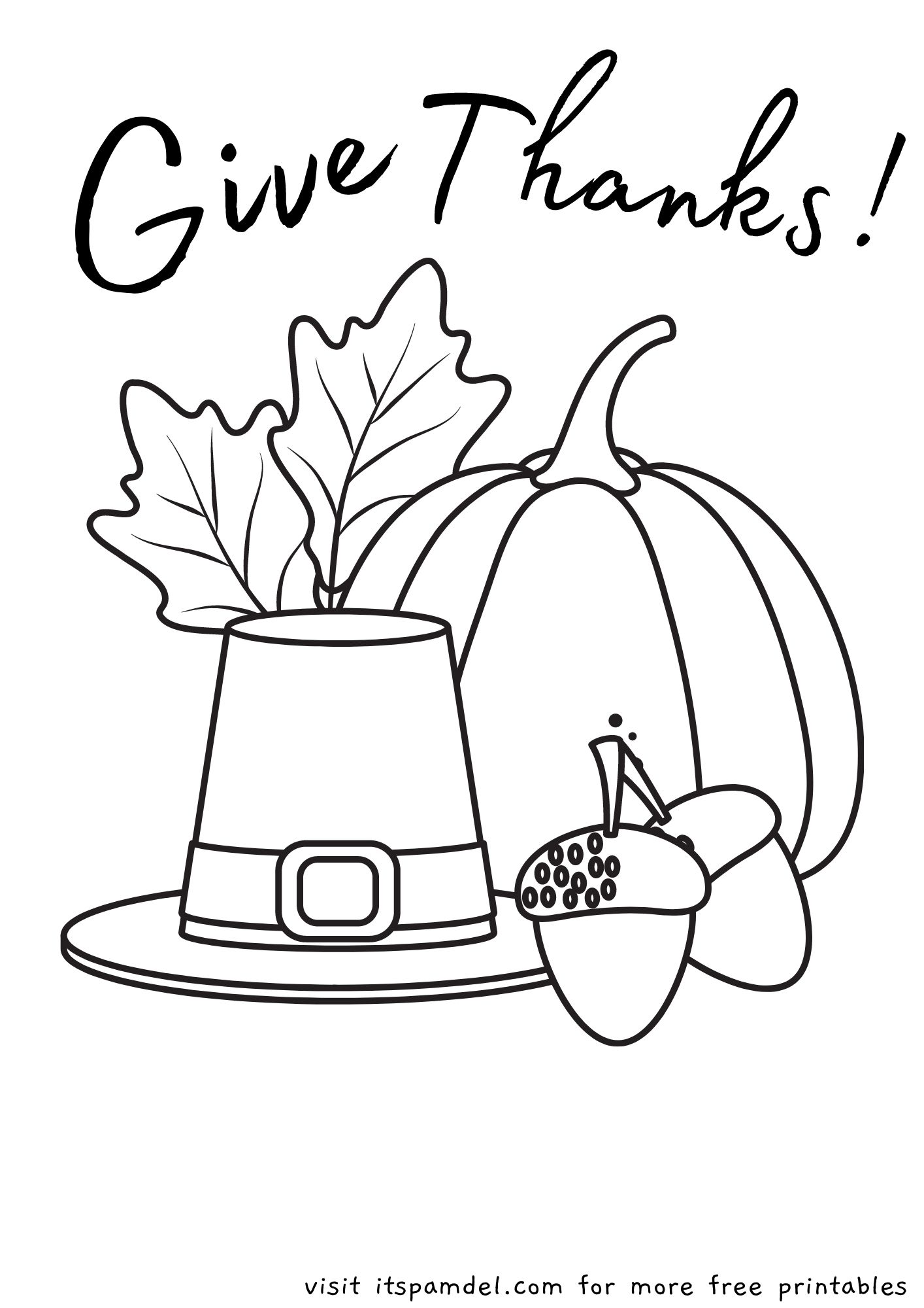 Free printable thanksgiving coloring pages for kids its pam del