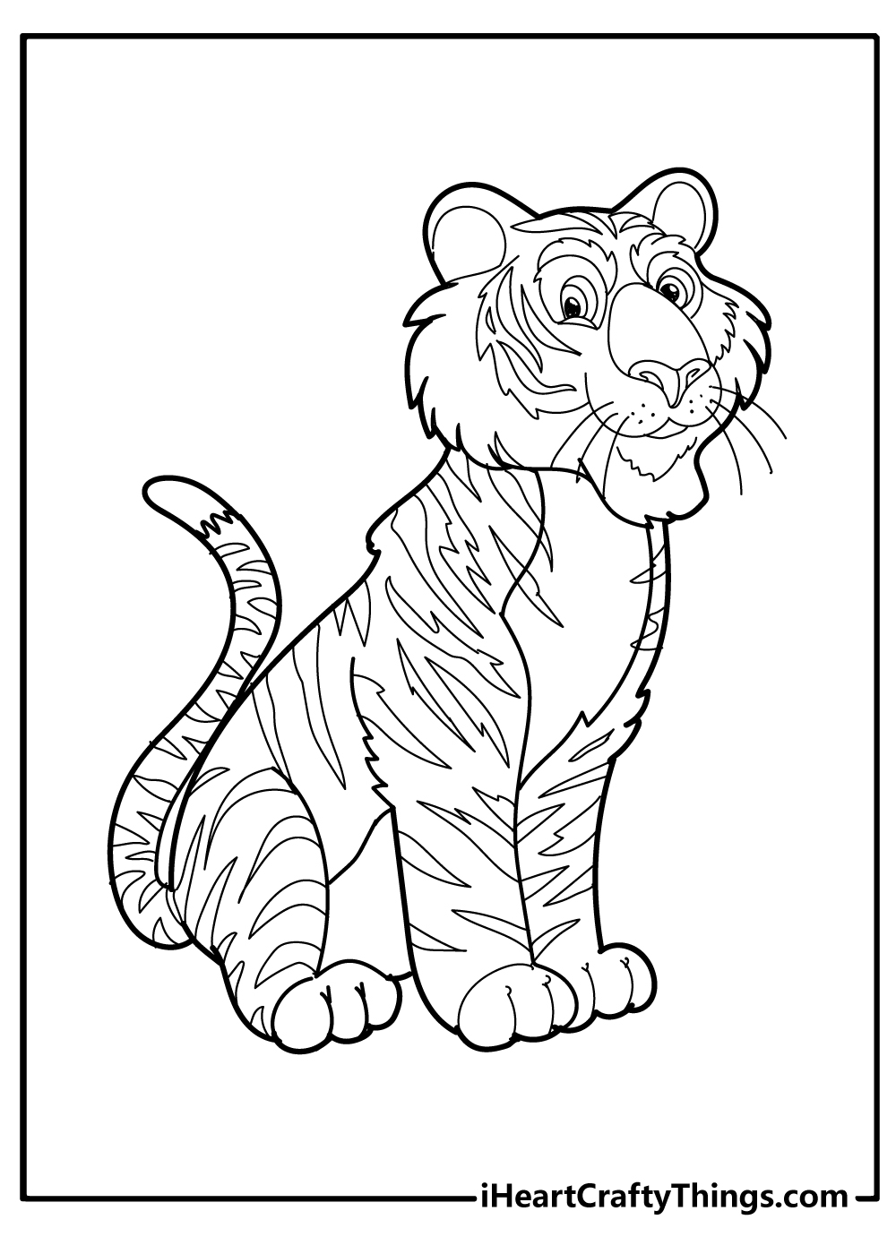 Printable tiger coloring pages free printables