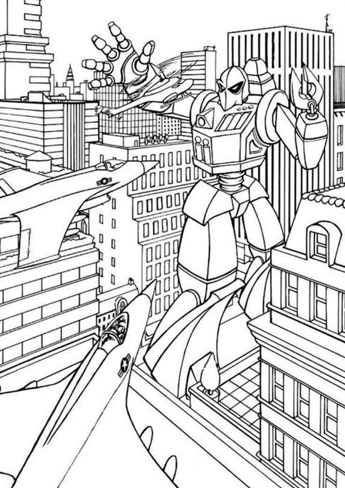 Free easy to print transformers coloring pages