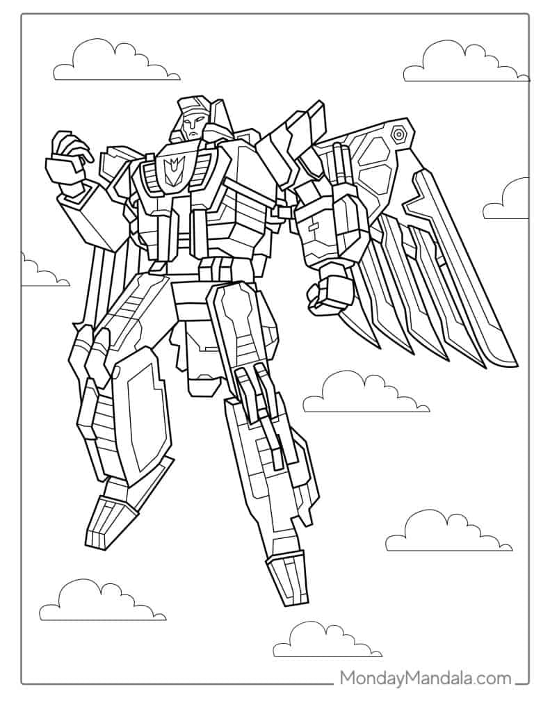 Transformers coloring pages free pdf printables