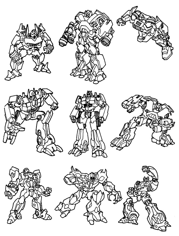 Best transformers coloring pages for kids