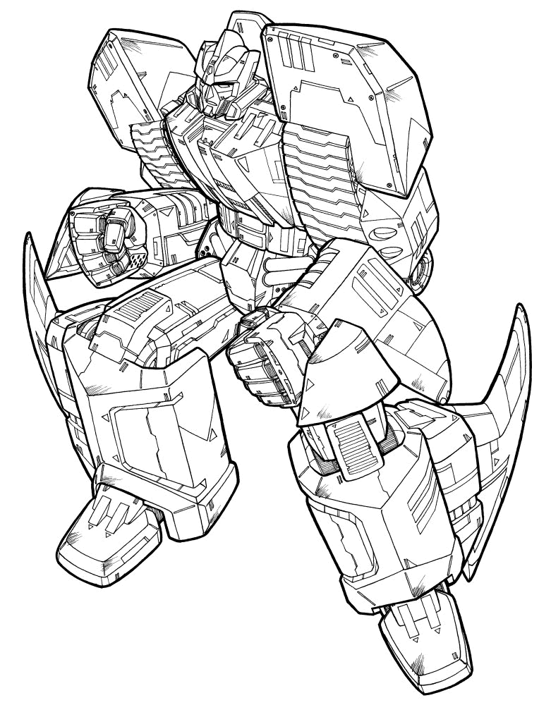 Free printable transformers coloring pages for kids