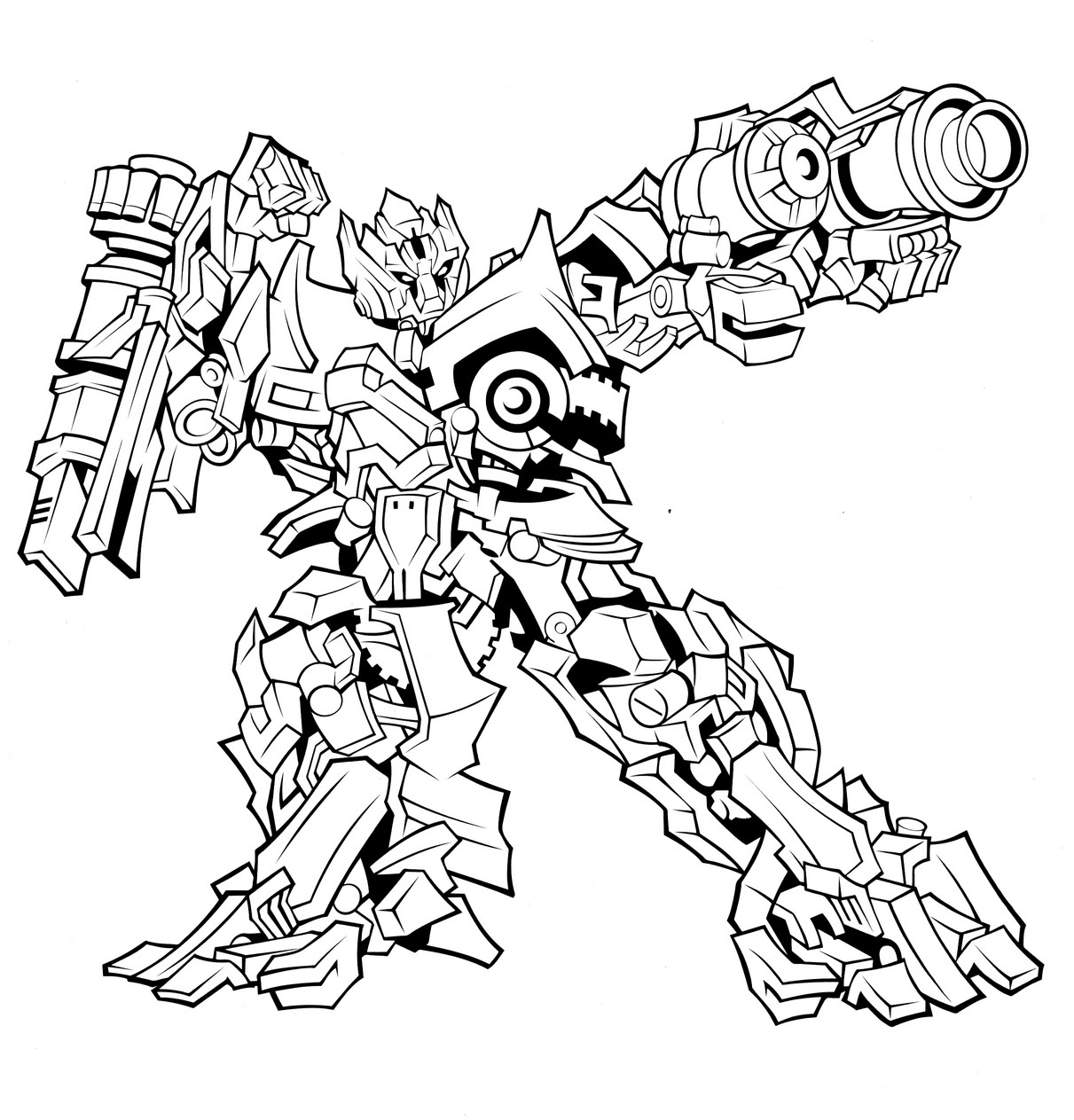 Free printable transformers coloring pages for kids