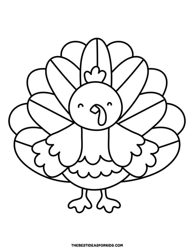 Turkey coloring pages free printables