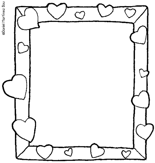 Best printable coloring page picture frame pdf for free at printablee picture frame template coloring pages printable frames
