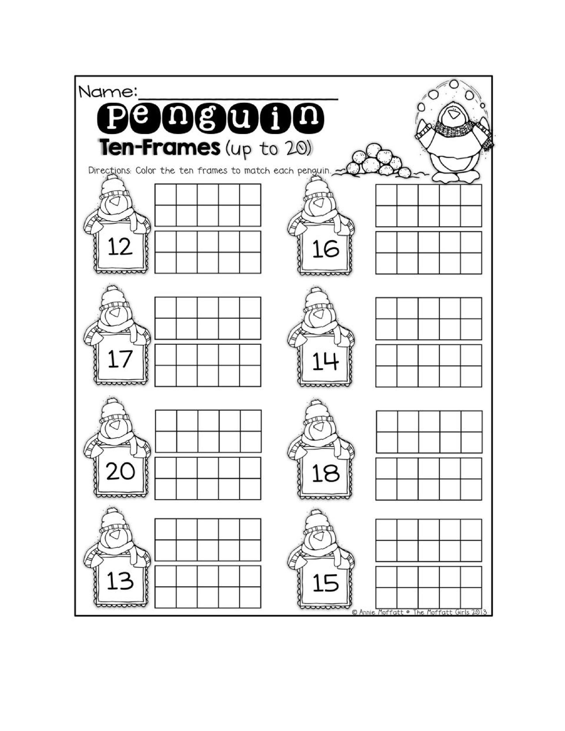 Printable ten frame templates free á