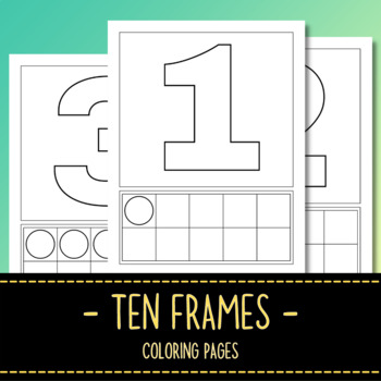 Ten frames coloring pages