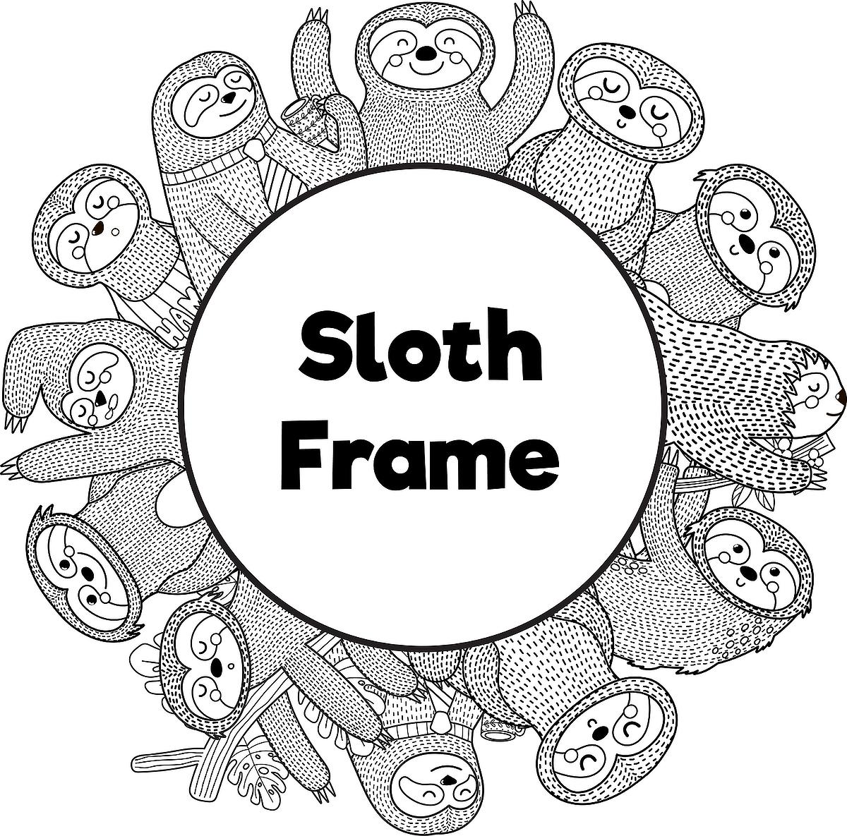 Photo frame coloring pages for kids free fun printable animal frames for kids to color printables mom