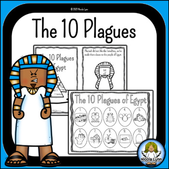 Moses and the ten plagues of egypt mini book and worksheets by nicola lynn