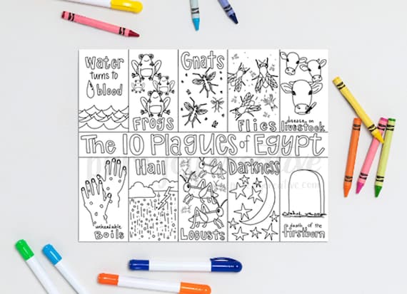 Plagues coloring page plagues exodus coloring page coloring page bible verse art scripture art illustrated faith visual faith