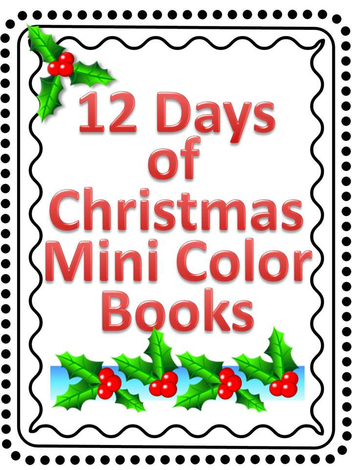 Days of christmas mini coloring book â the bulletin board lady