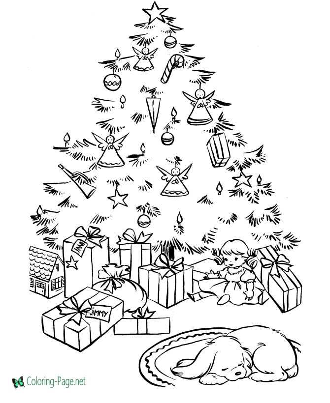 Christmas coloring pages