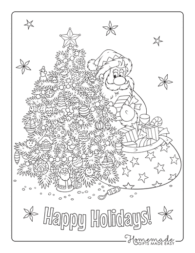 Free printable christmas coloring pages for adults