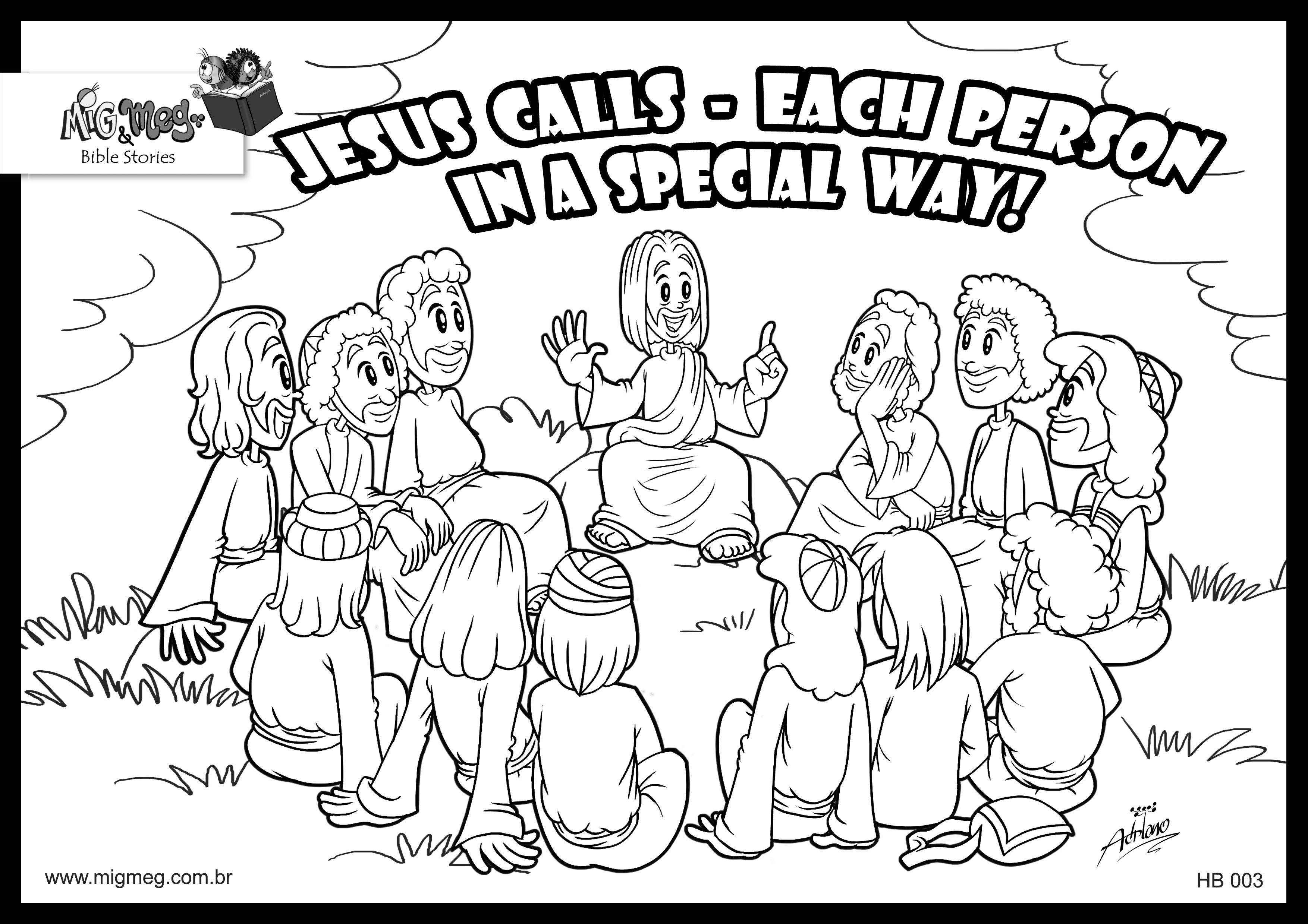 Discover the twelve disciples in this captivating coloring page