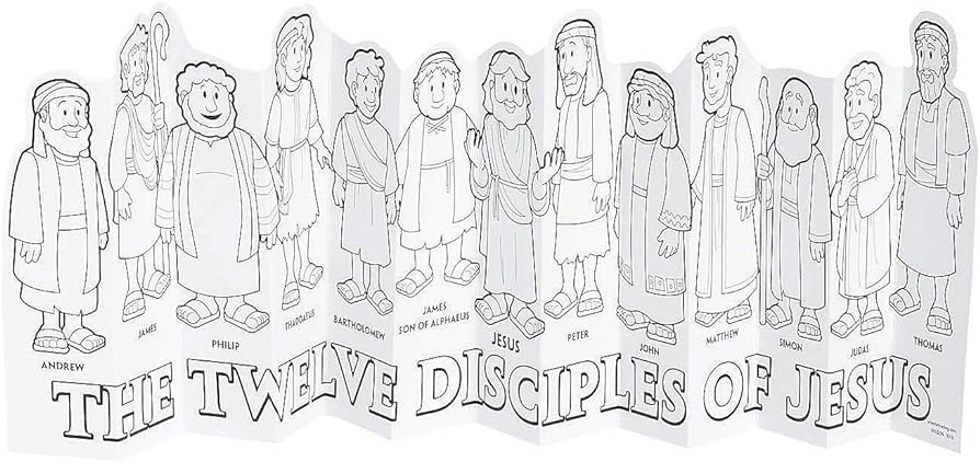 Fun express color your own jesus disciples accordion stand