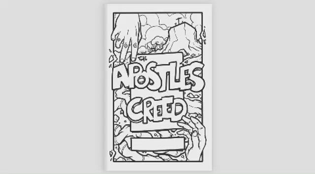 The apostles creed coloring book