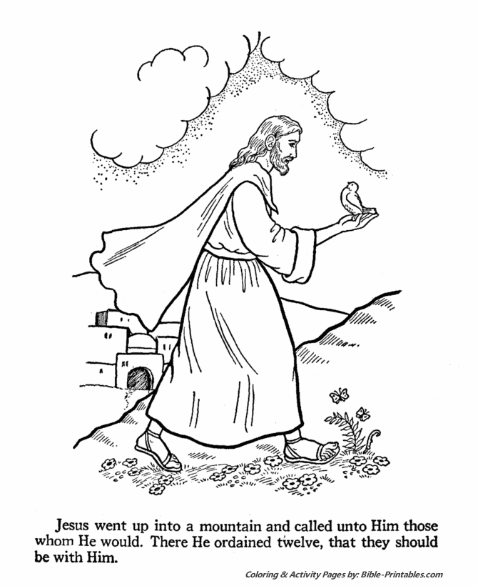 The apostles coloring pages