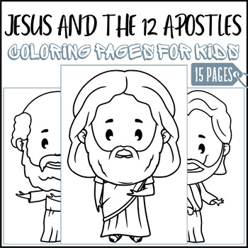 Jesus the apostles coloring pages for kids morning work tpt