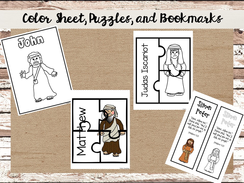 Disciplesapostles unit study sets worksheets activities made by teachers