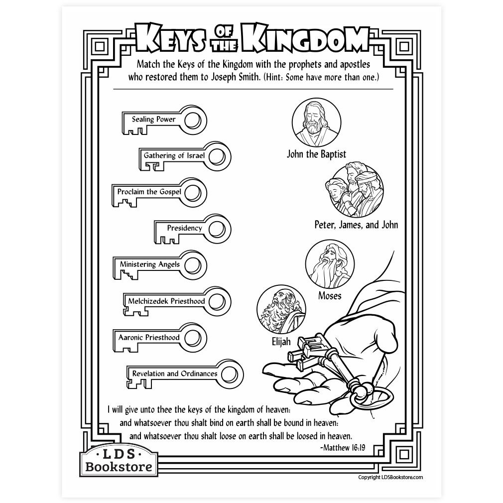 Keys of the kingdom activity page