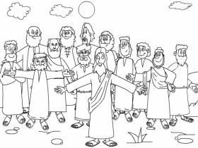 Jesus chose disciples coloring page the twelve apostles of jesus apãstoles de jesãºs pãginas para colorear preescolar jesus para colorear