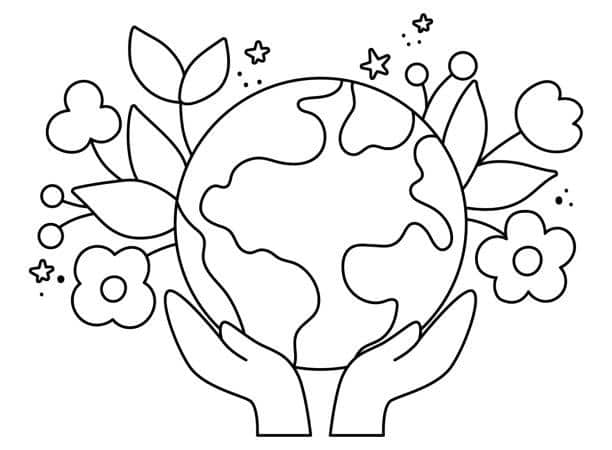 Meaningful earth day printable coloring pages for children