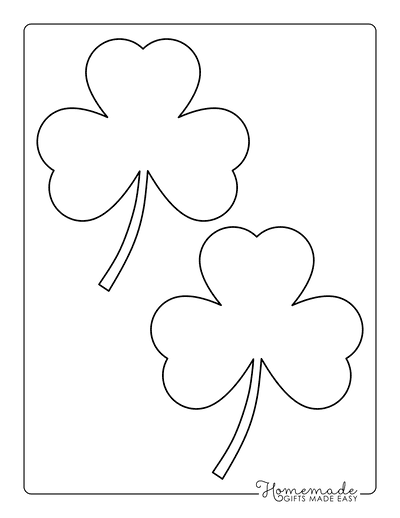 Free printable shamrock templates