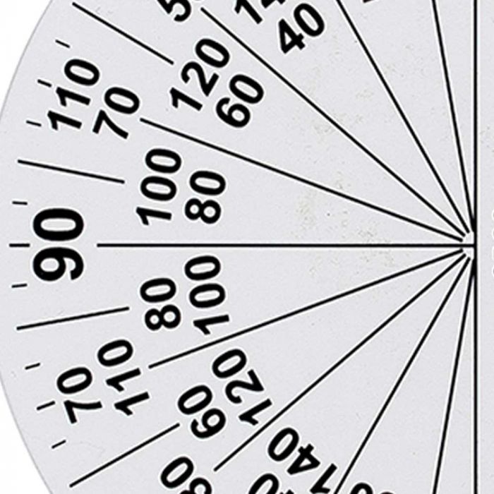 Large print protractor