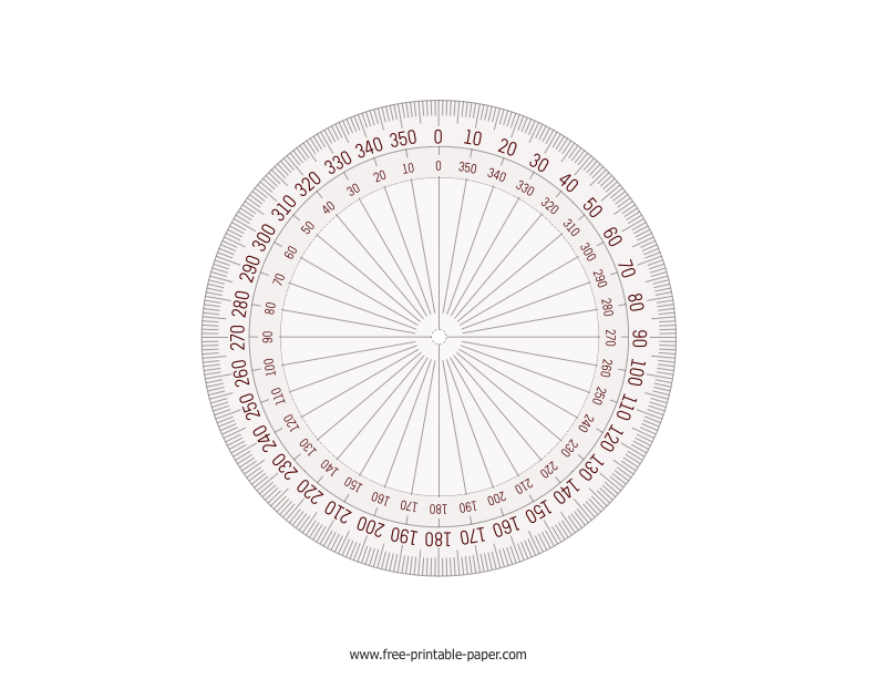 Degree protractor â free