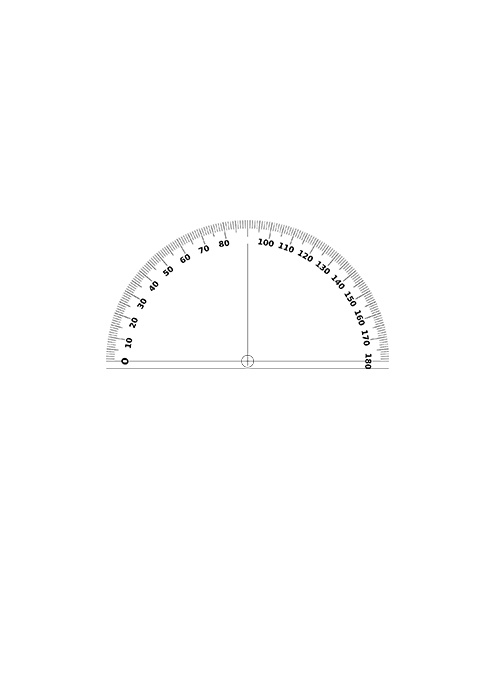 Protractor degrees printable template free printable papercraft templates