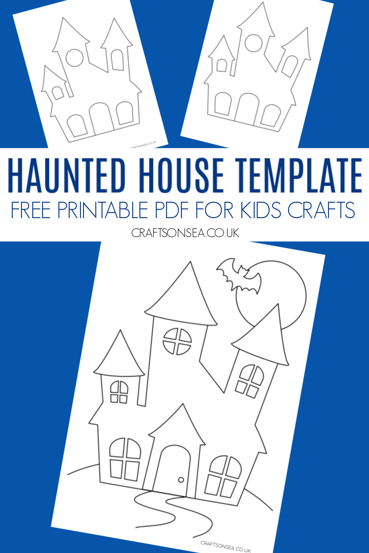 Haunted house template free printable pdf